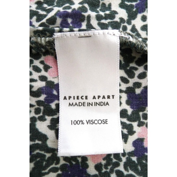 APIECE APART Olivia Floral Smocked Long Sleeve Mini Dress Shopbop 12 XL $325 - Picture 9 of 12